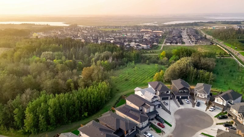 Kinglet by Big Lake aerial