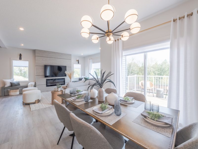 Bedrock Homes Elena F Front Garage Showhome Dining Room