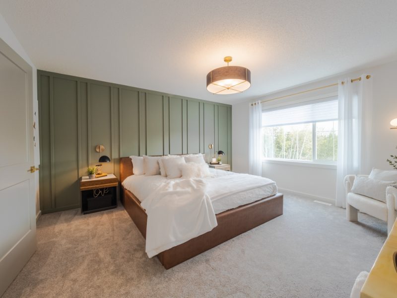 Bedrock Homes Elena F Front Garage Showhome Primary Bedroom