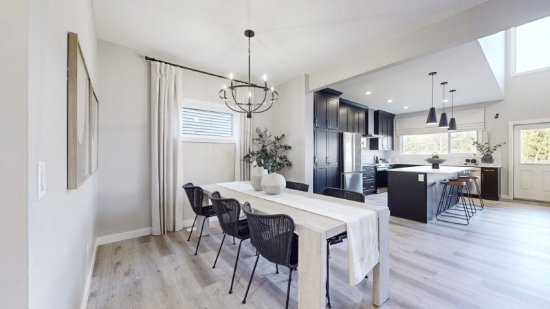 Dining Room in Sterling Home's Atlas Showhome in Kinglet by Big Lake