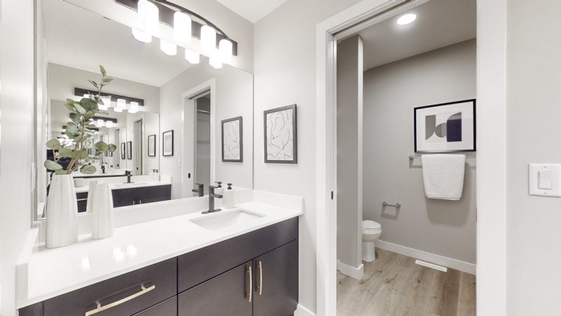 Bathroom in Sterling Home's Atlas Showhome in Kinglet by Big Lake