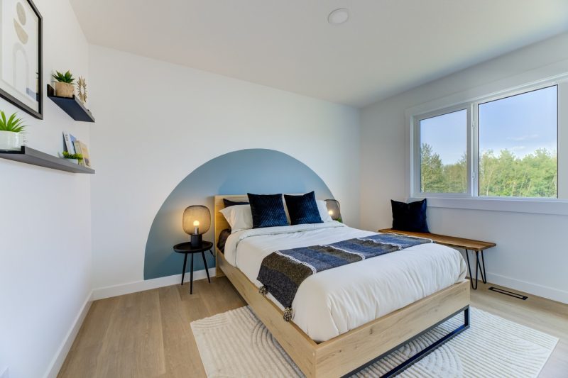 Secondary bedroom in City Homes Brantford M Showhome in Kinglet by Big Lake